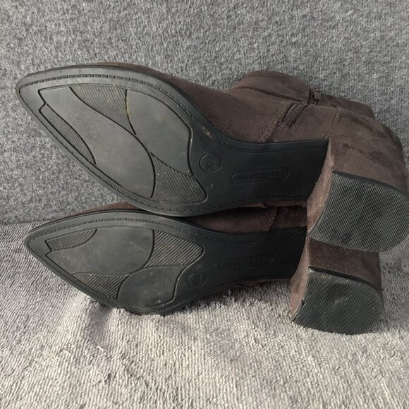 Liz Claiborne Cornelia Pointed Toe Ankle Boot Sz 10 M Chocolate Brown EUC - Picture 10 of 11